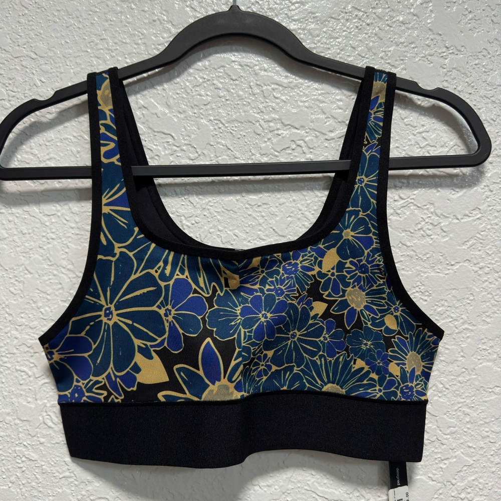 New Ultracor Sports Bra- Size M-Color: blue and gold